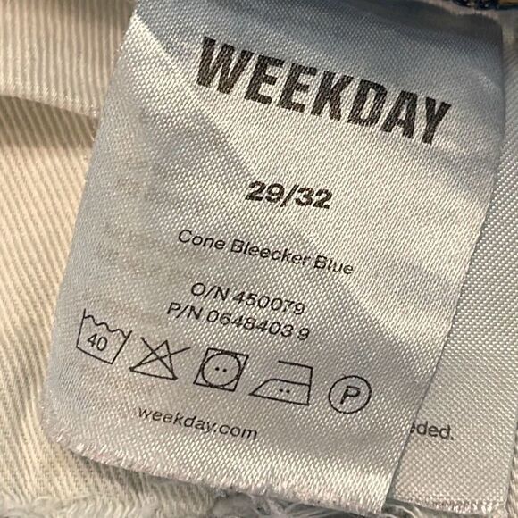 Weekday Womens Body High Rise Bleecker Cone Mom Jeans Light Wash Size 29‎ - Picture 8 of 13